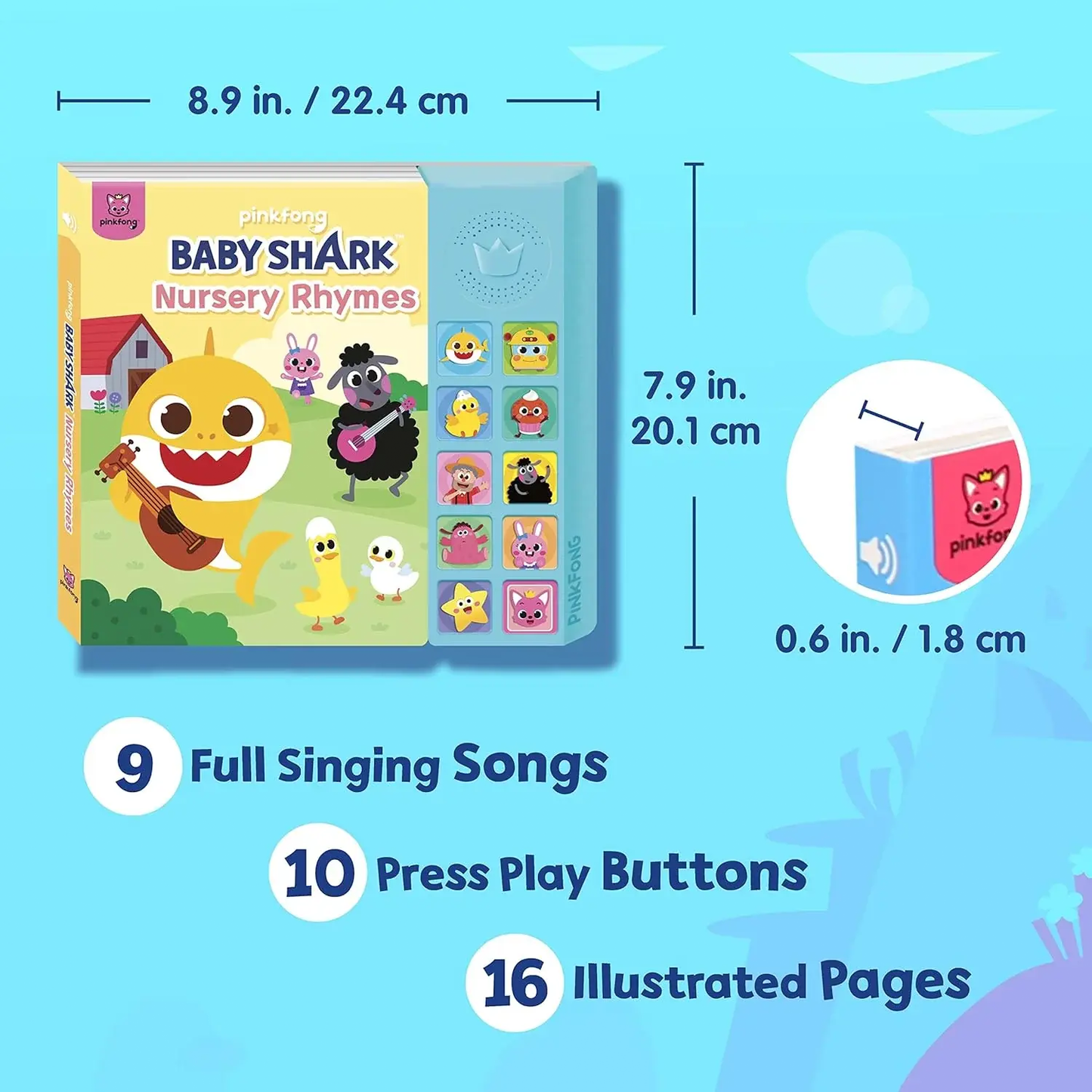 Baby Shark Nursery Rhymes Sound Book