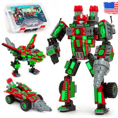 Grindburst — 3-in-1 Geometric Robot Building Set