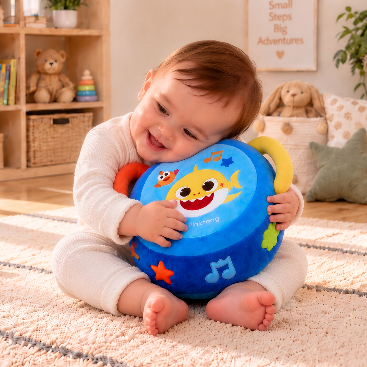 Baby Shark Plush Drum Blue