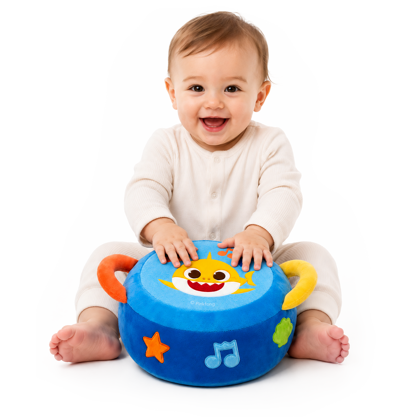 Baby Shark Plush Drum Blue