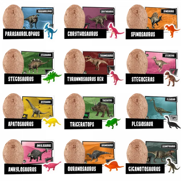 12 Dinos Eggs