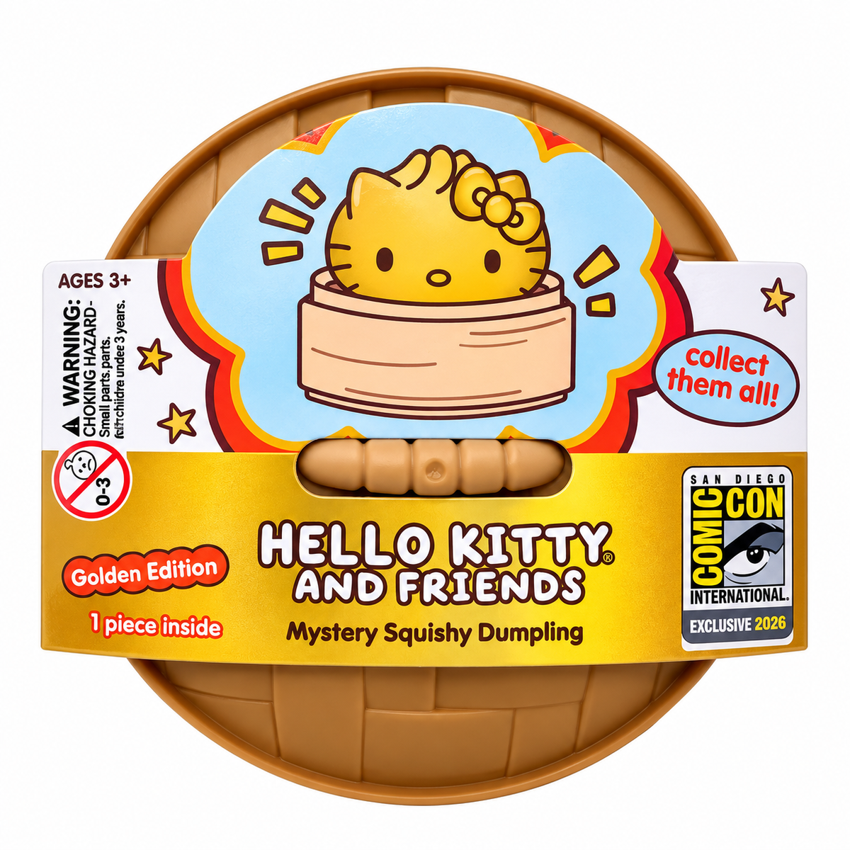 Hello Kitty and Friends Mystery Squishy Dumpling – Golden Edition