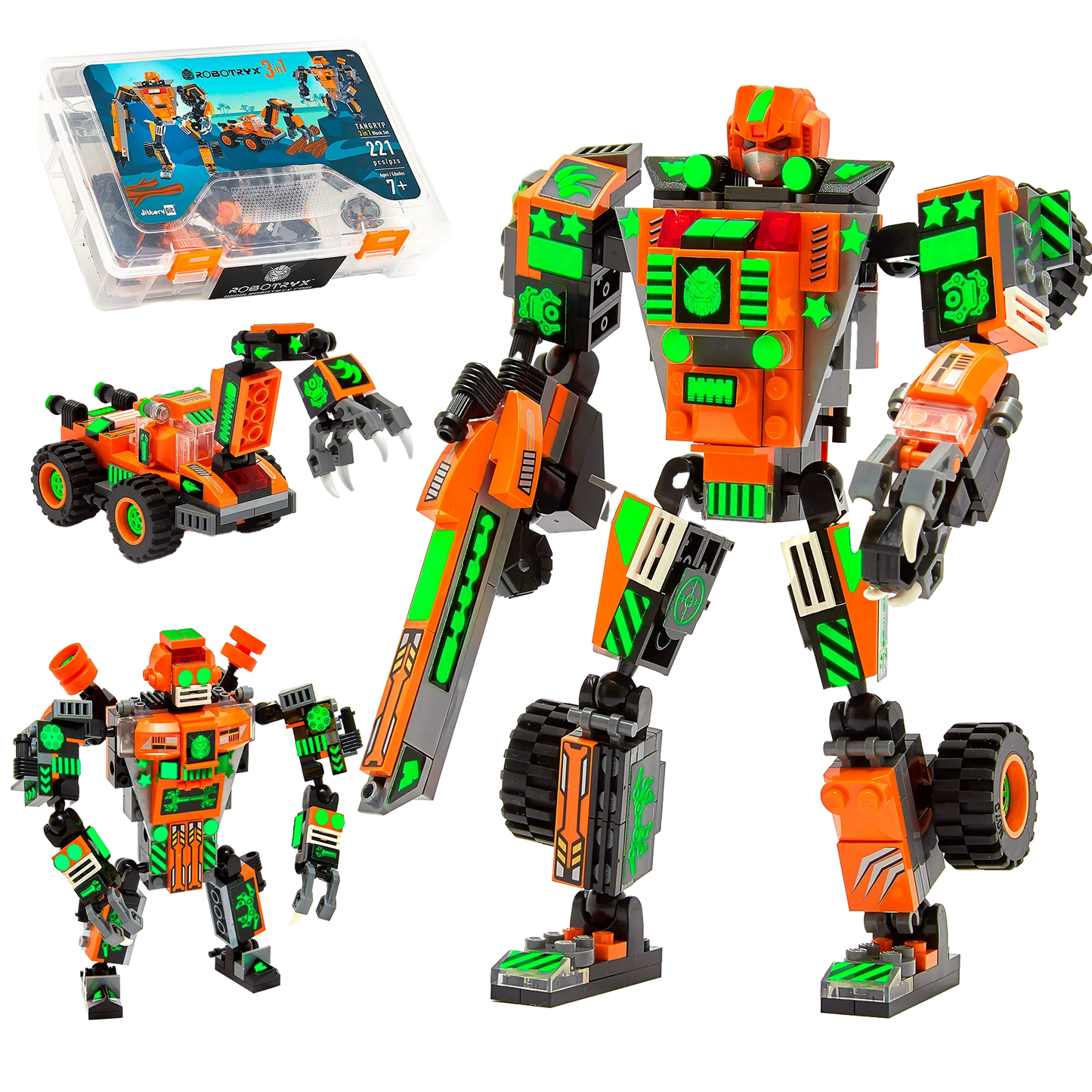 Tangryp — 3-in-1 Battle Robot Building Set