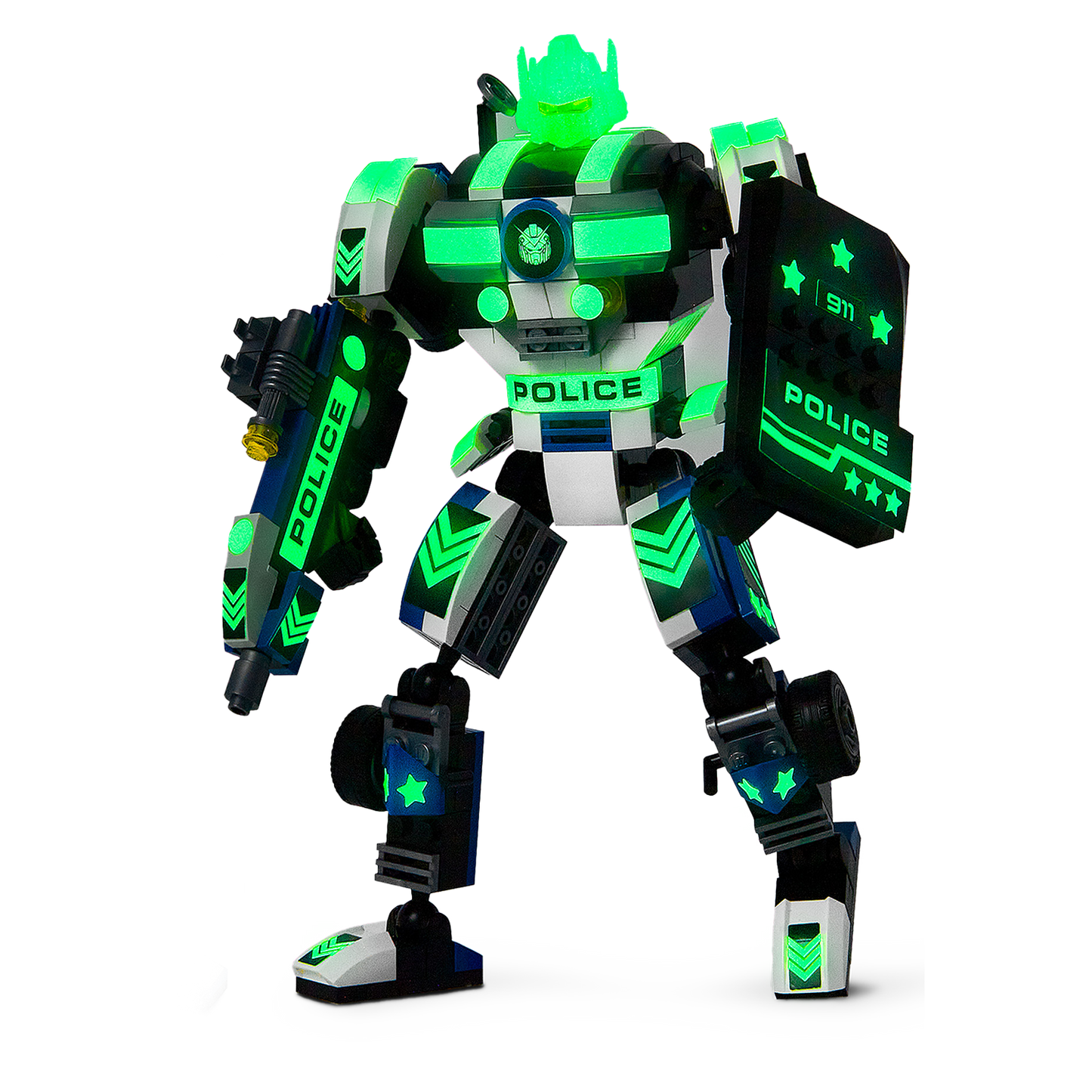 Voltroid Police — 3-in-1 Robot, K-9 & Police Car Building Set