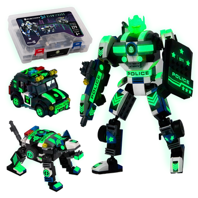 Voltroid Police — 3-in-1 Robot, K-9 & Police Car Building Set
