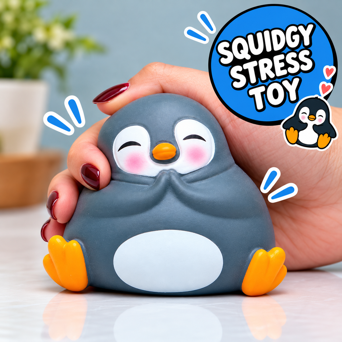 Zenguin Penguin Squishy – Stress Relief Toy