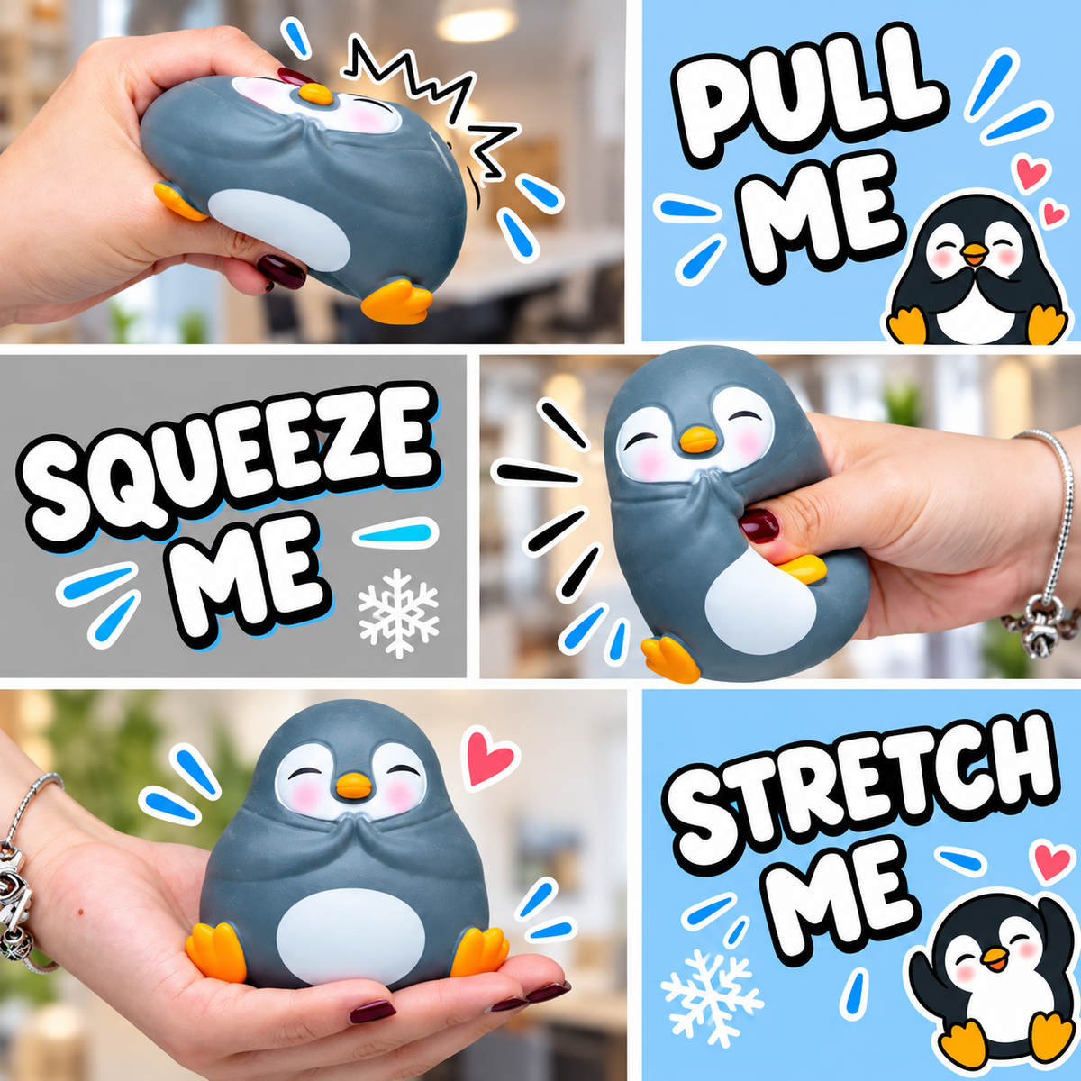Zenguin Penguin Squishy – Stress Relief Toy