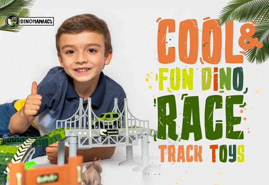COOL AND FUN DINOSAUR RACE TRACK TOYS!