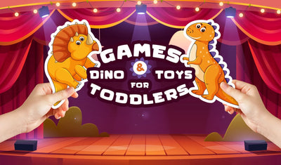 Games and dinosaur toys for toddlers