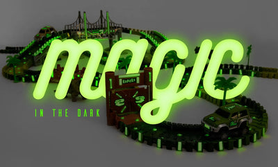 HOW TO CREATE MAGIC WITH A GLOW IN THE DARK RACETRACK