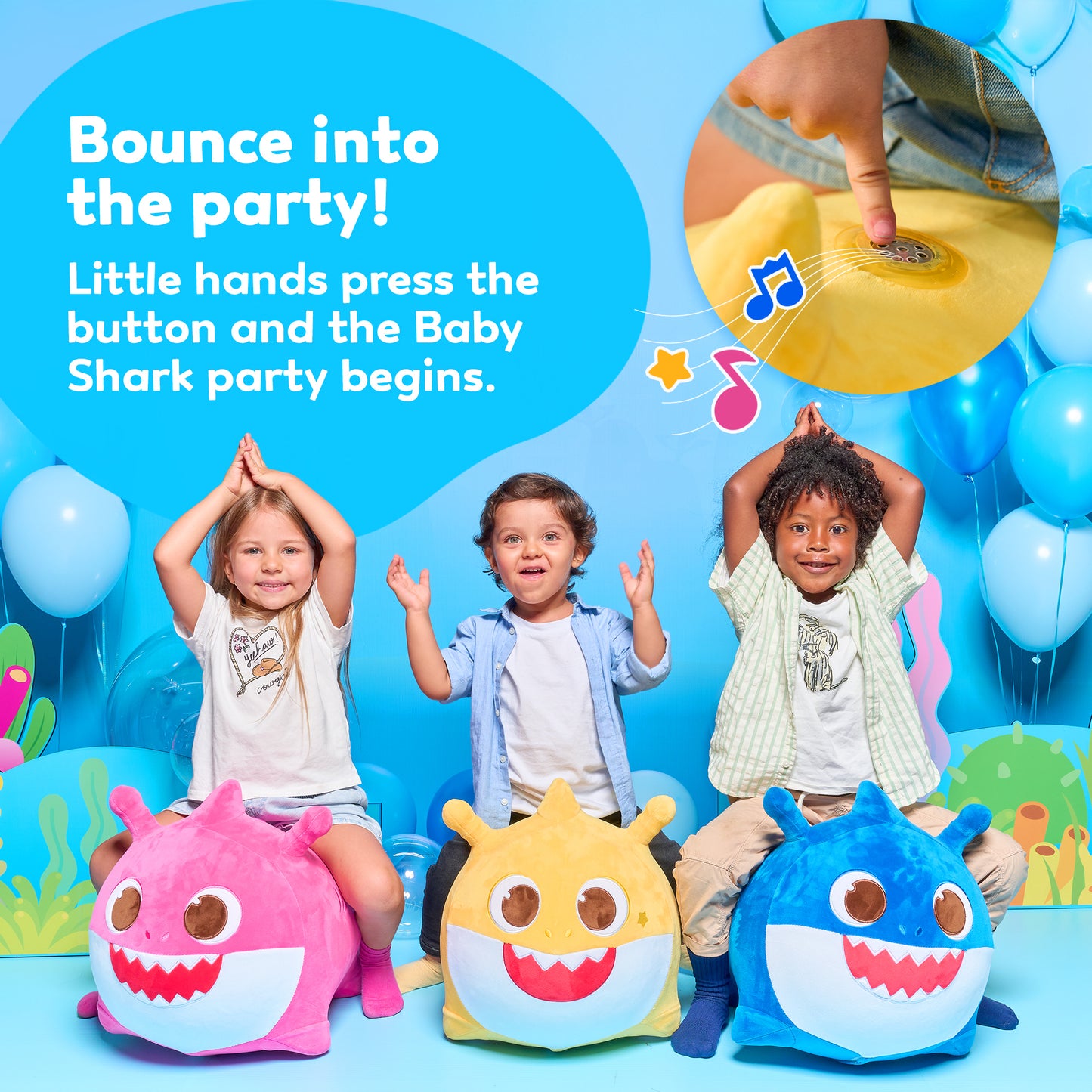 Baby Shark™ Bouncy Bundle – 3 Toys, Endless Fun