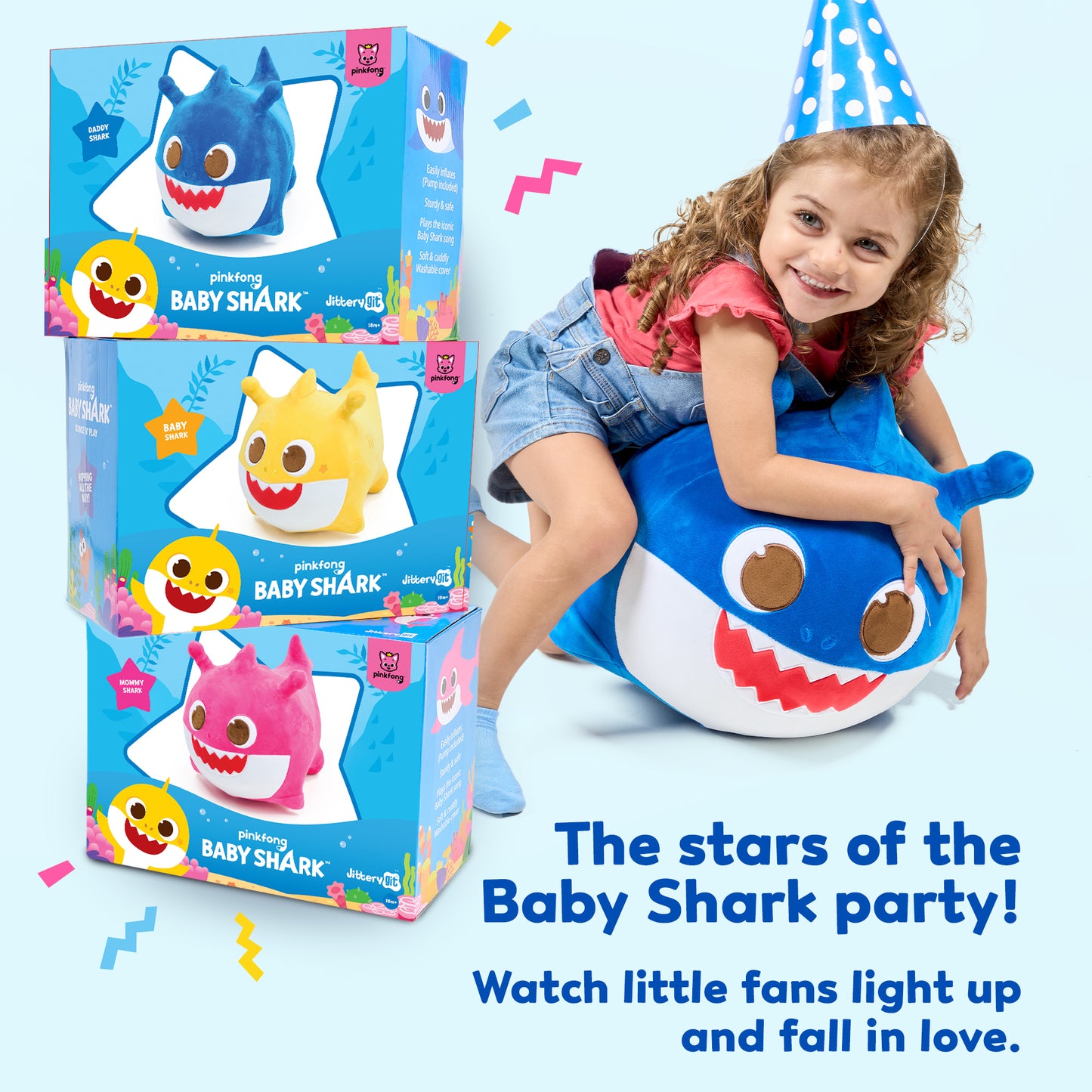Baby Shark™ Bouncy Bundle – 3 Toys, Endless Fun