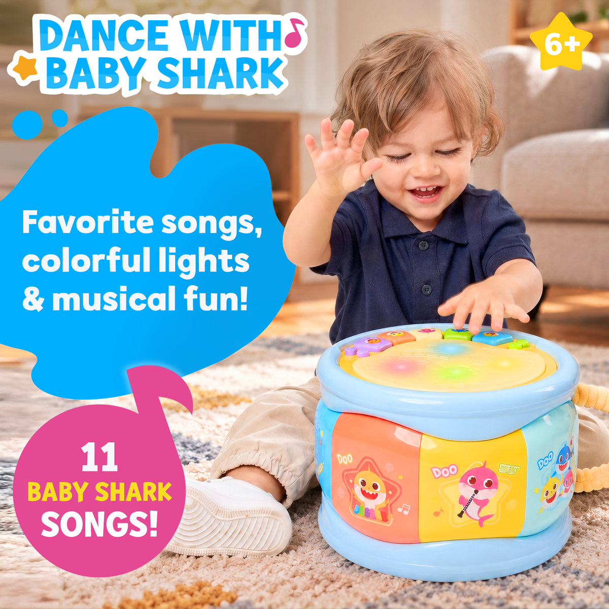 Baby Shark Piano Drum
