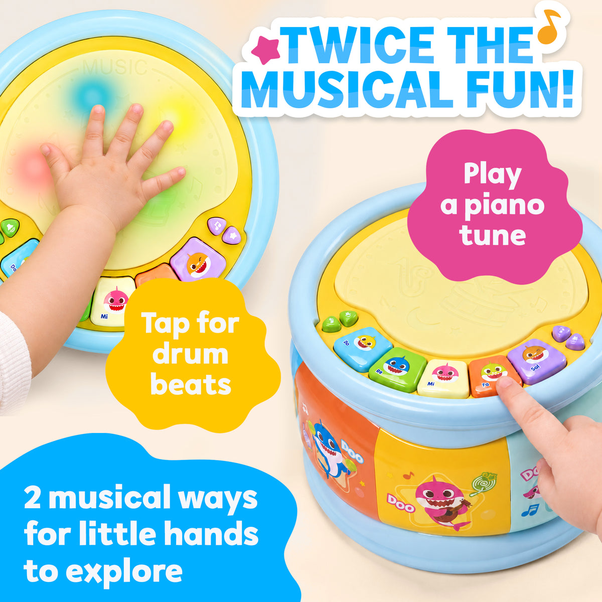 Baby Shark Piano Drum