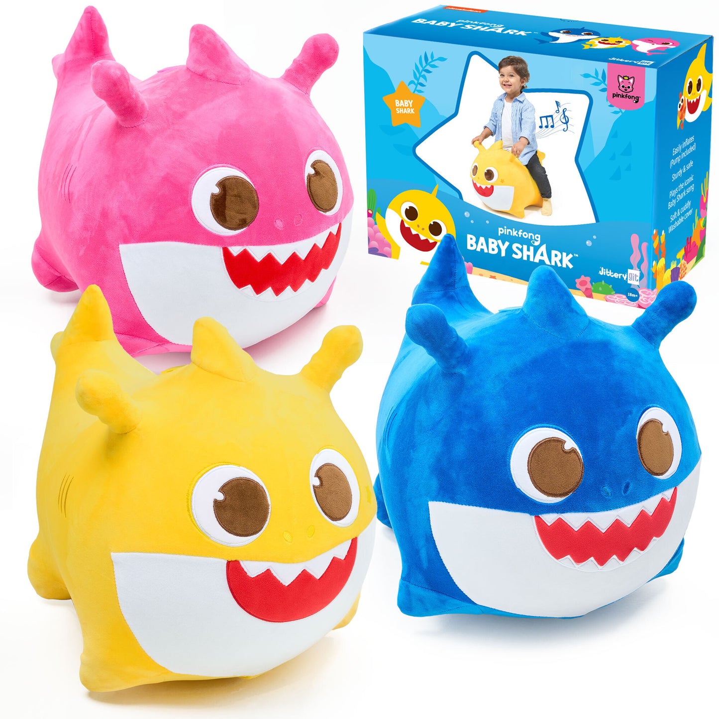 Baby Shark™ Bouncy Bundle – 3 Toys, Endless Fun