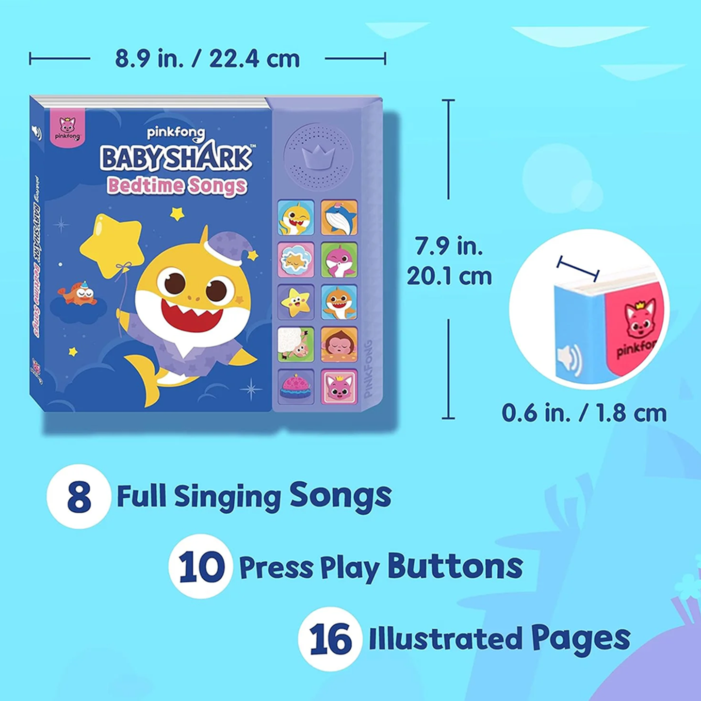 Baby Shark Bedtime Songs Sound Book