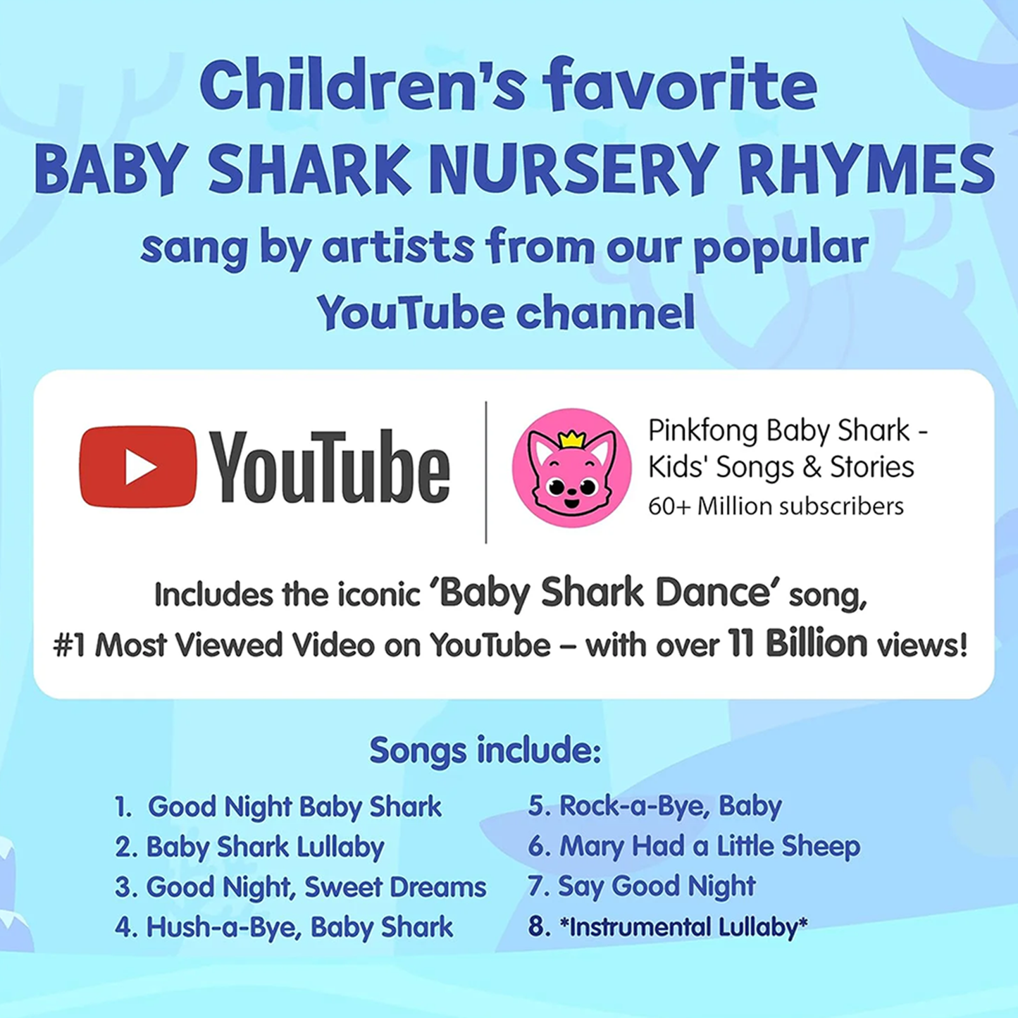 Baby Shark Bedtime Songs Sound Book