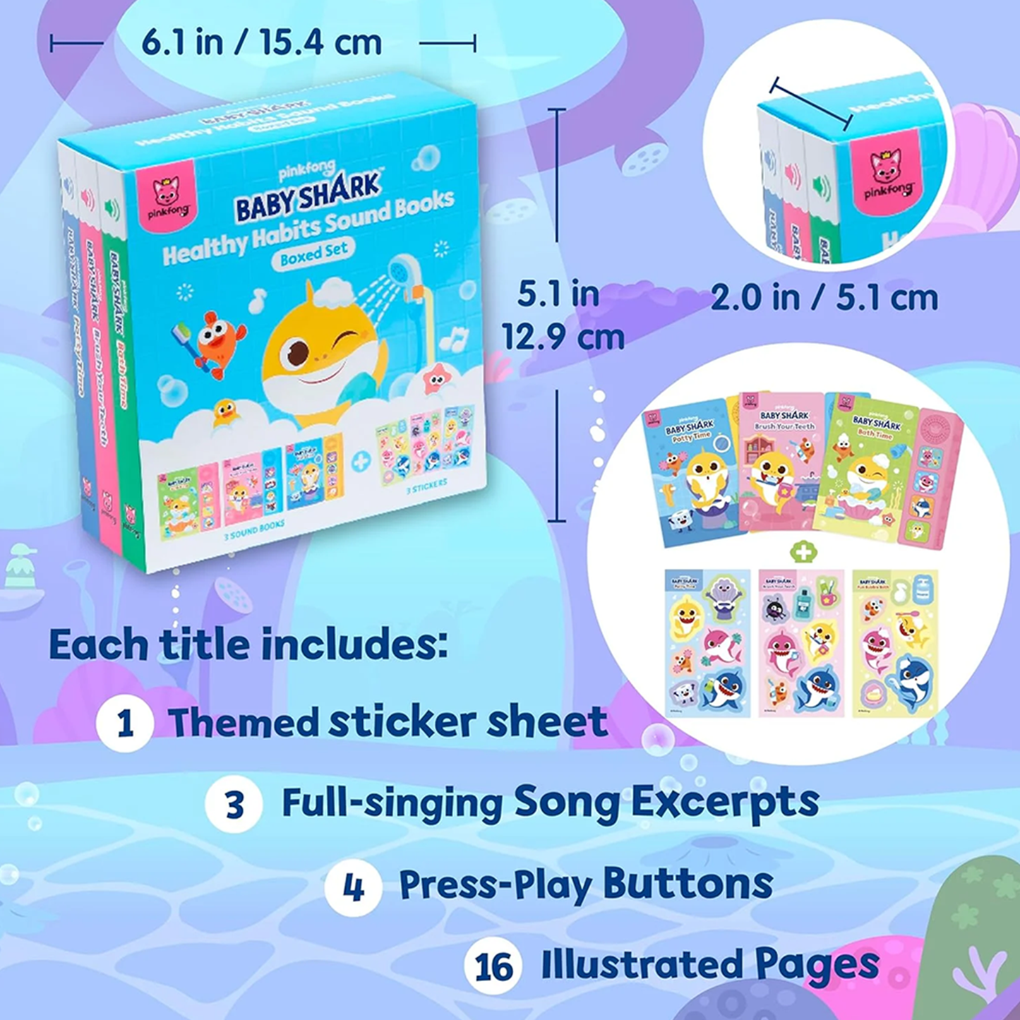 Baby Shark Healthy Habits Sound Books Boxed Set