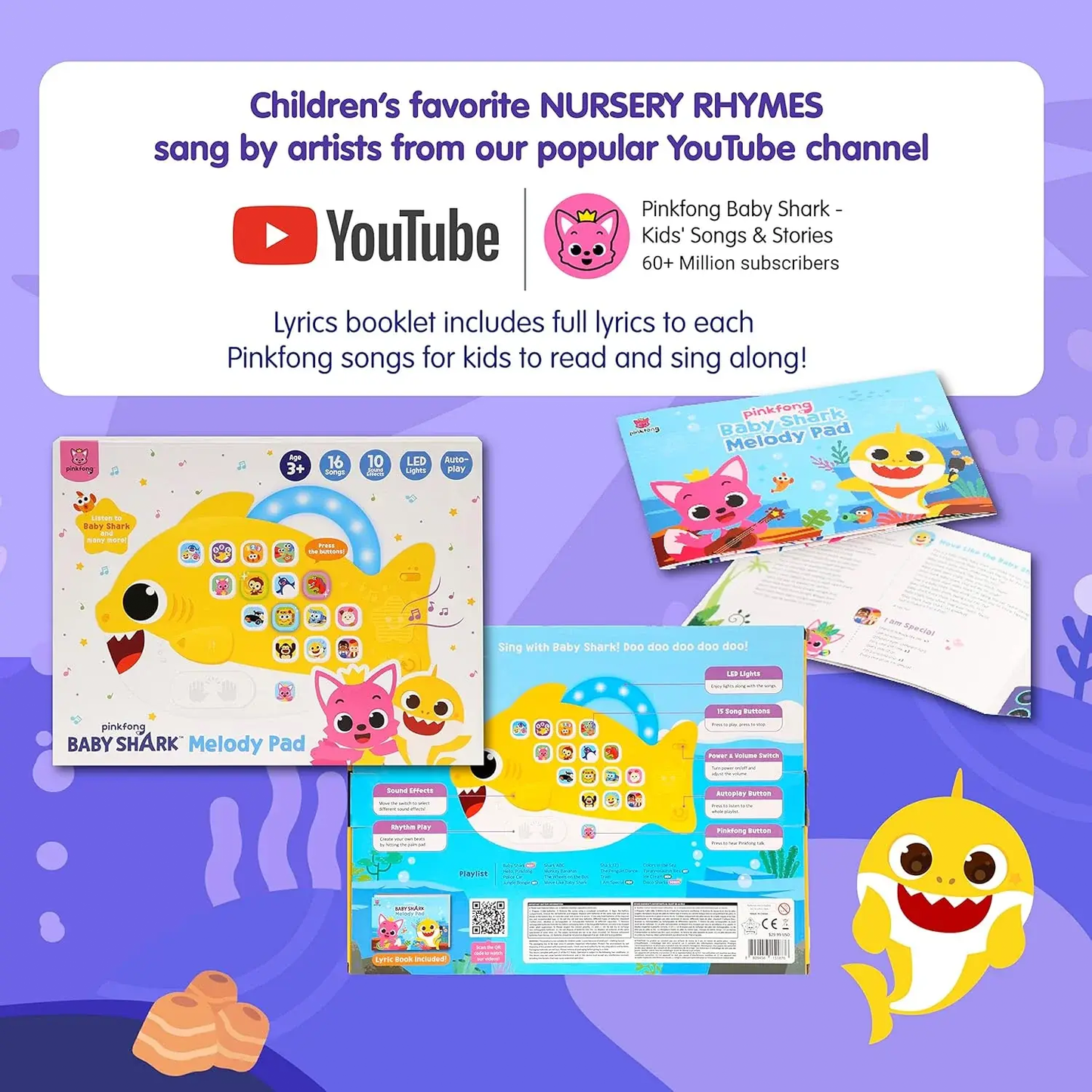 Baby Shark Melody Pad Musical Learning Toy