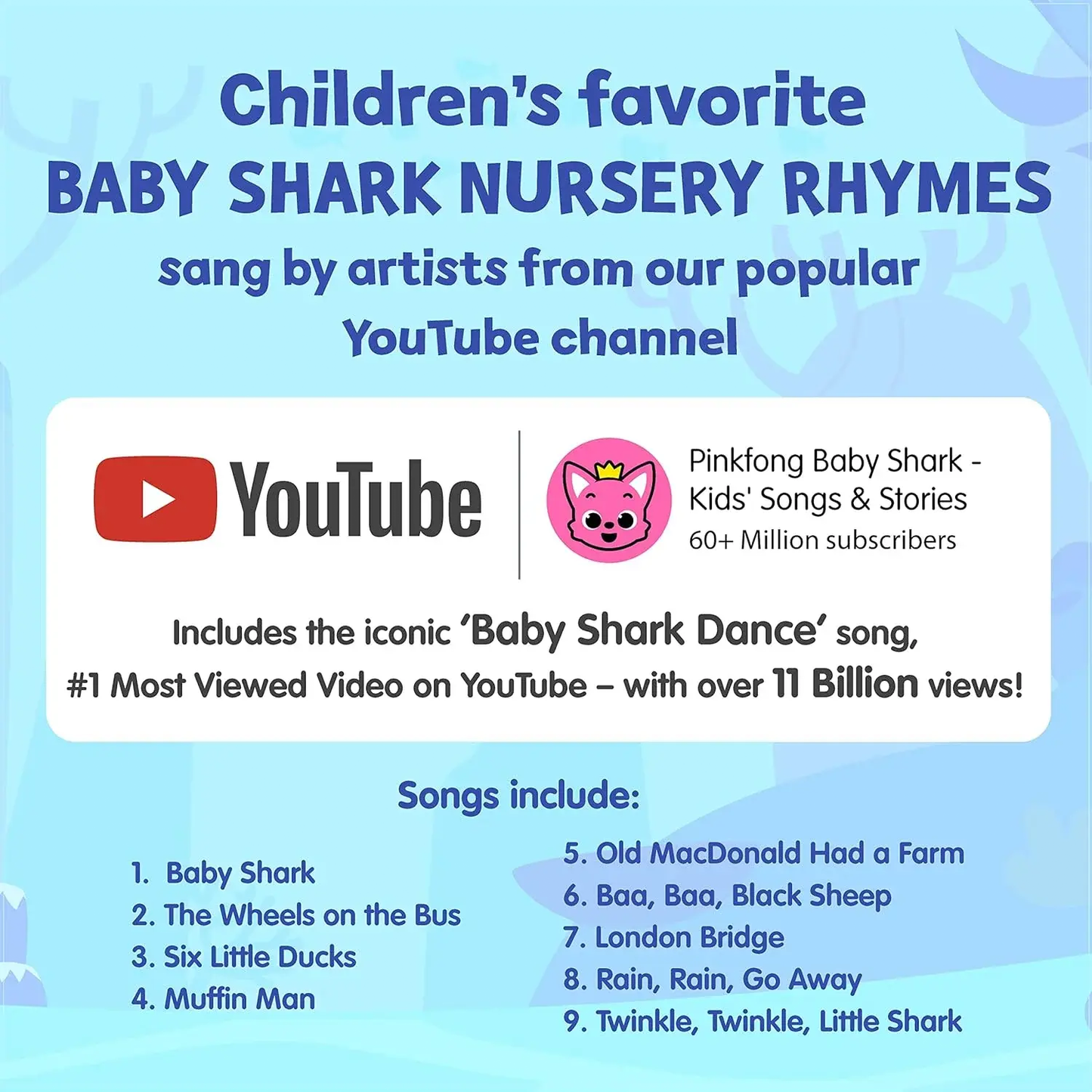 Baby Shark Nursery Rhymes Sound Book