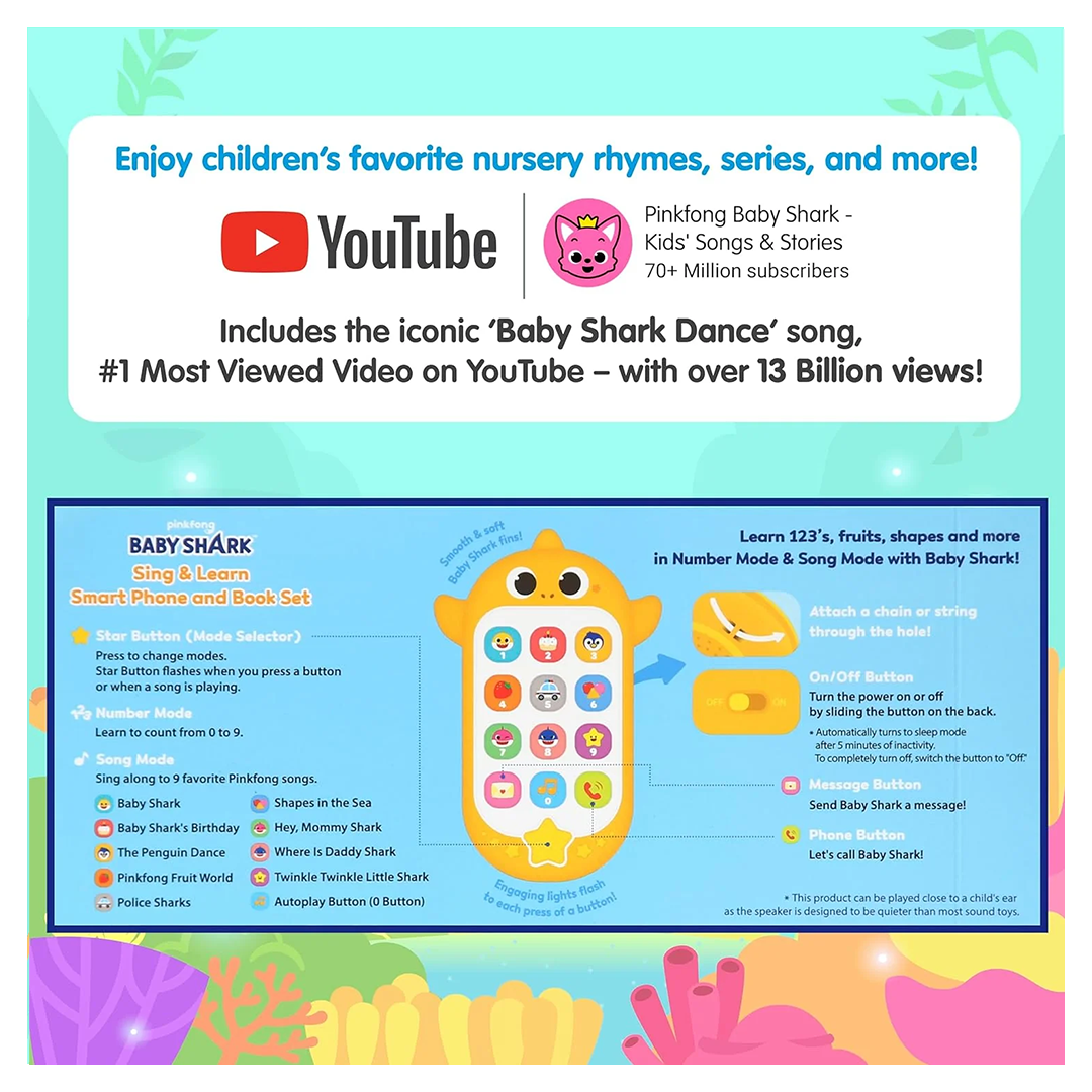 Baby Shark Sing & Learn Smart Phone Book