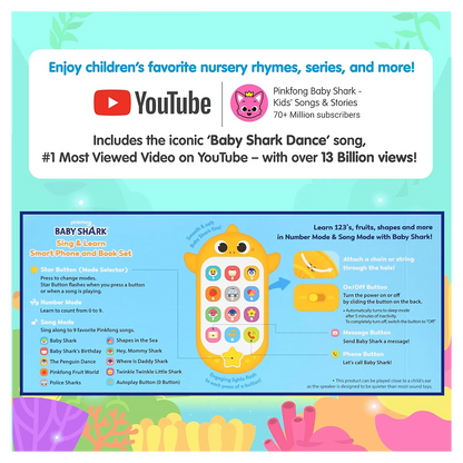 Baby Shark Sing & Learn Smart Phone Book