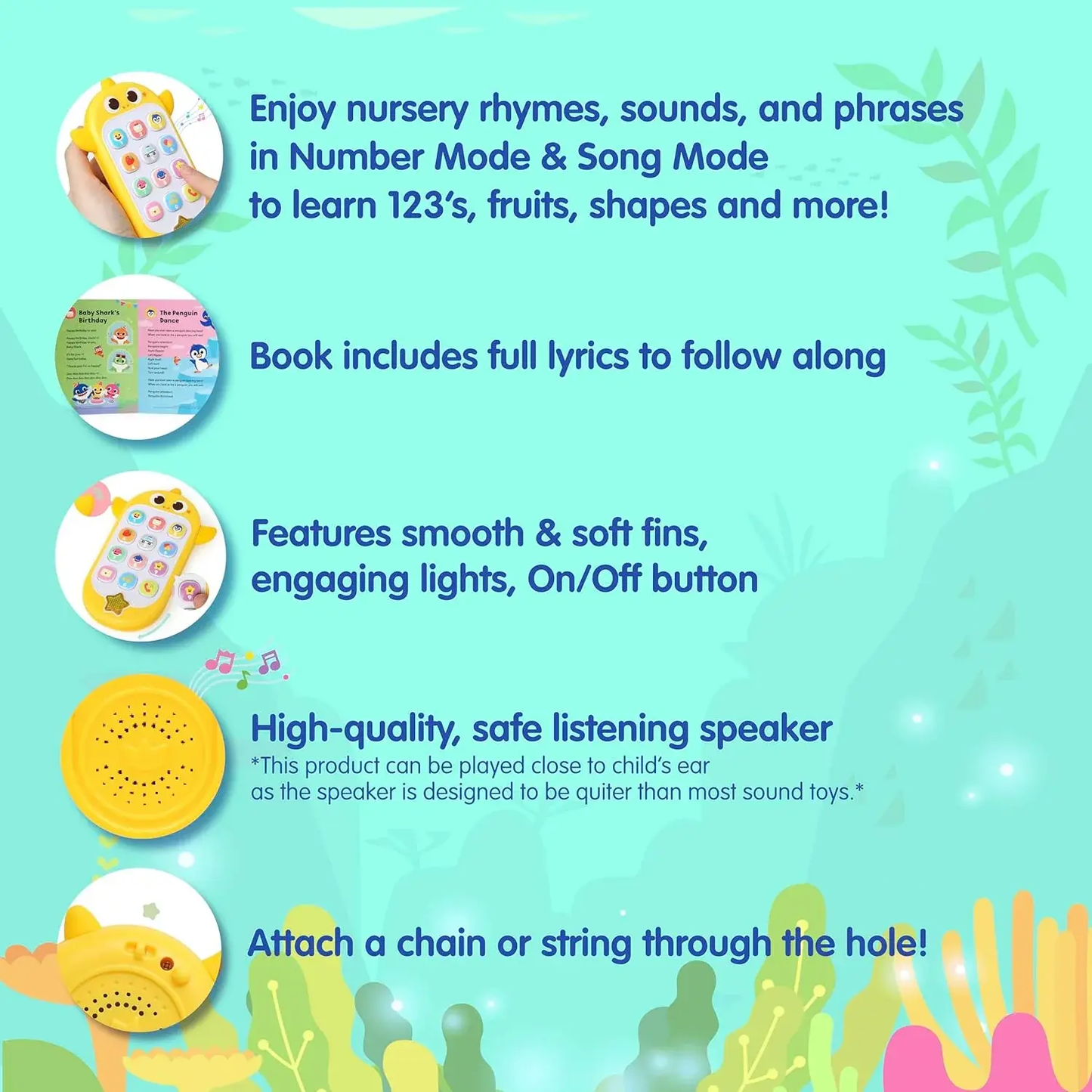 Baby Shark Sing & Learn Smart Phone Book