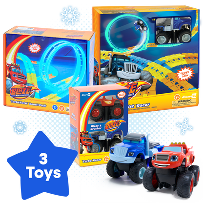 Blaze™ Racing Adventure Bundle – 3 Toys, Turbo-Charged Fun