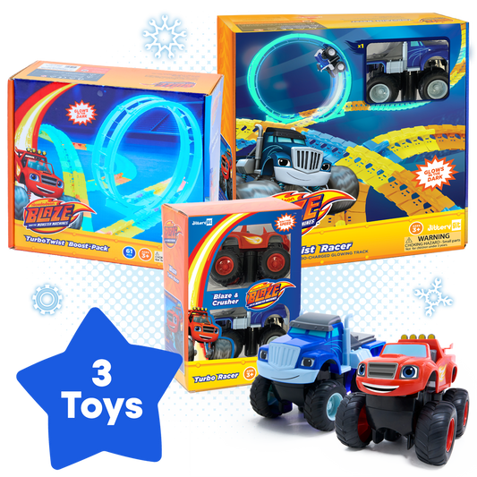 Blaze™ Racing Adventure Bundle – 3 Toys, Turbo-Charged Fun