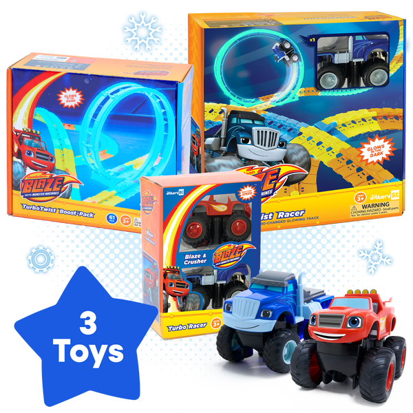 Blaze™ Racing Adventure Bundle – 3 Toys, Turbo-Charged Fun