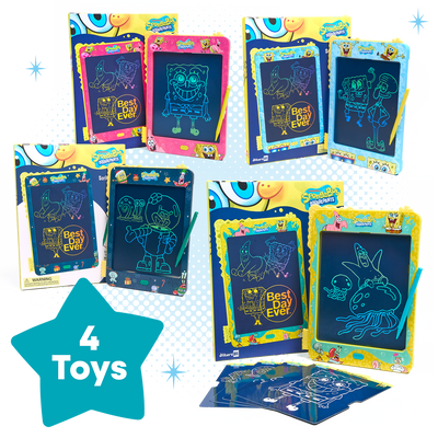 SpongeBob™ Tablet Party Bundle – 4 Tablets, Endless Creativity