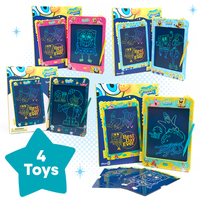SpongeBob™ Tablet Party Bundle – 4 Tablets, Endless Creativity