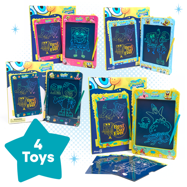 SpongeBob™ Tablet Party Bundle – 4 Tablets, Endless Creativity
