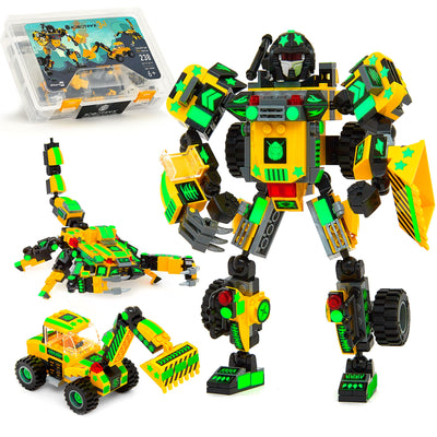 Zakarpian — 3-in-1 Convertible Robot Building Set