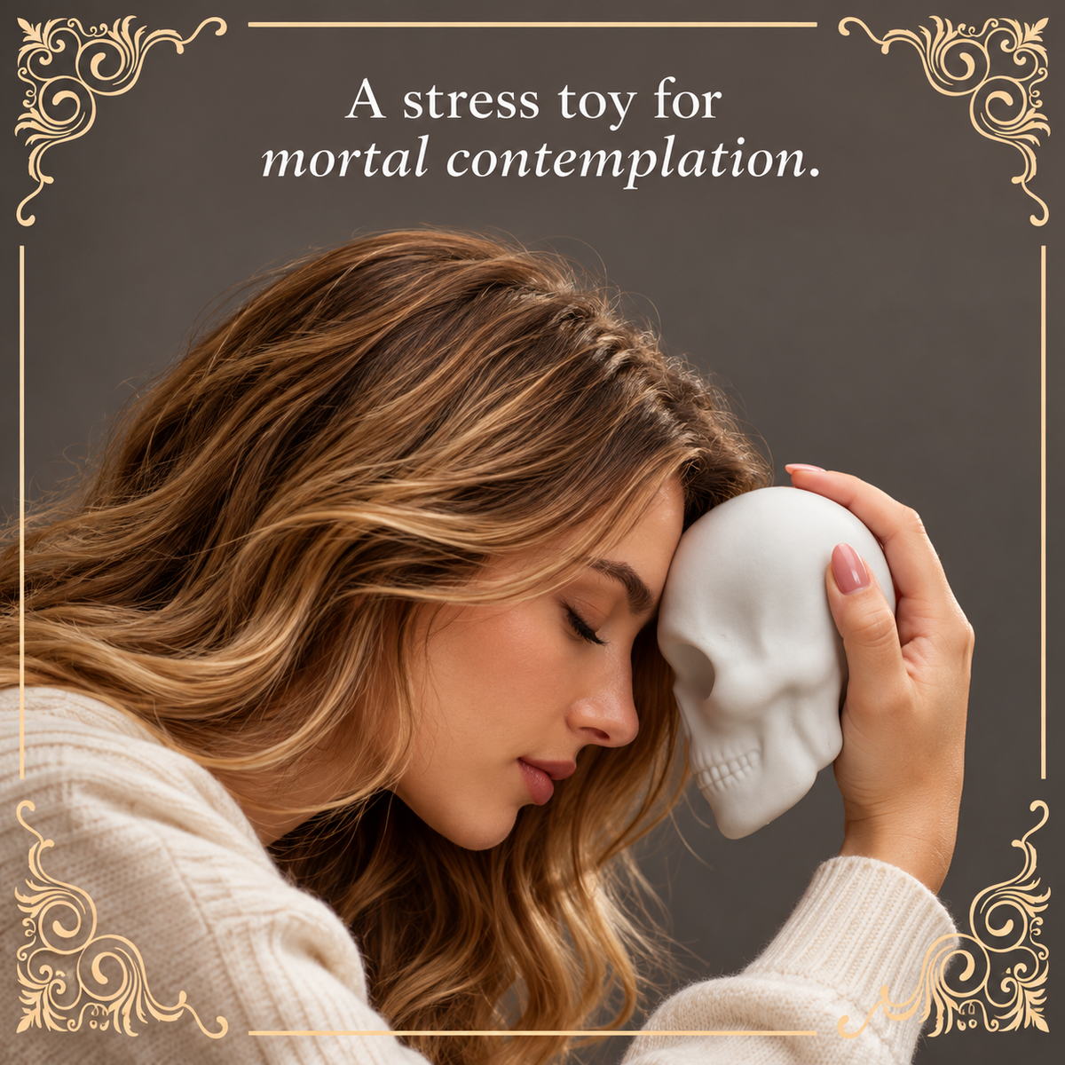 Alas Poor Yorick Skull Squishy – Shakespeare Stress Toy