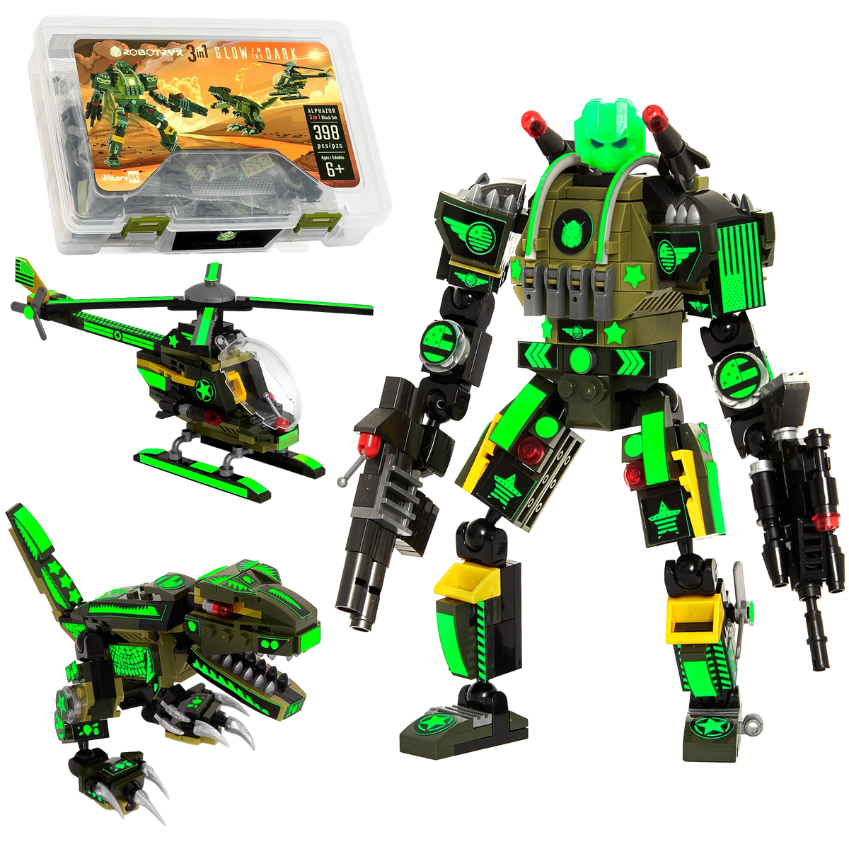 Alphazor 3-in-1 STEM Robot Building Set | JitteryGit Alphazor 3-in-1 STEM Robot Building Set | JitteryGit