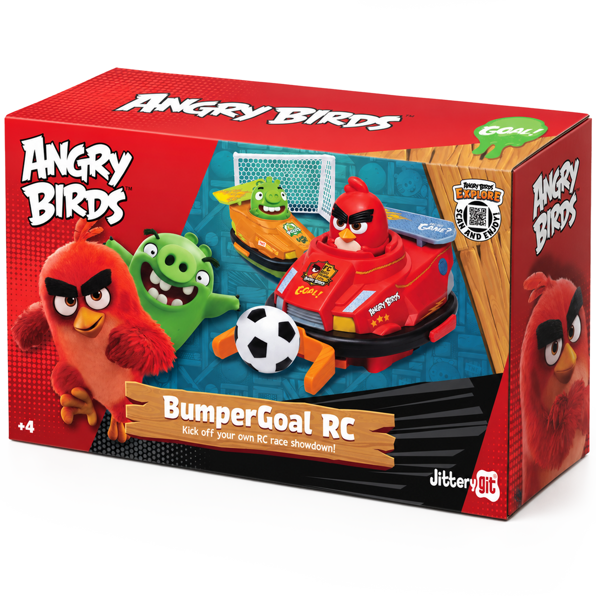 Angry Birds Bumper Cars Soccer Set