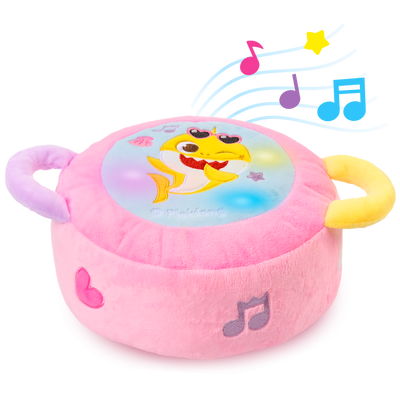 Baby Shark Plush Drum Pink