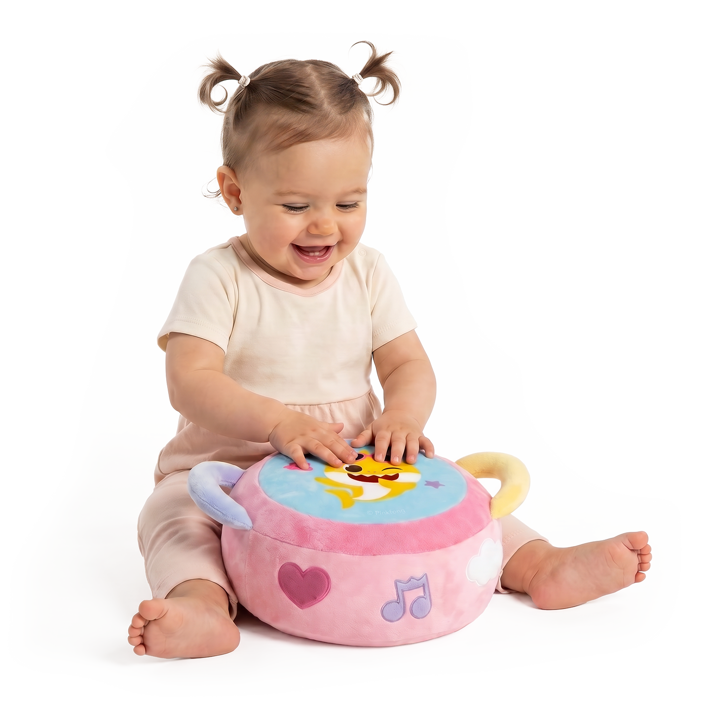 Baby Shark Plush Drum Pink