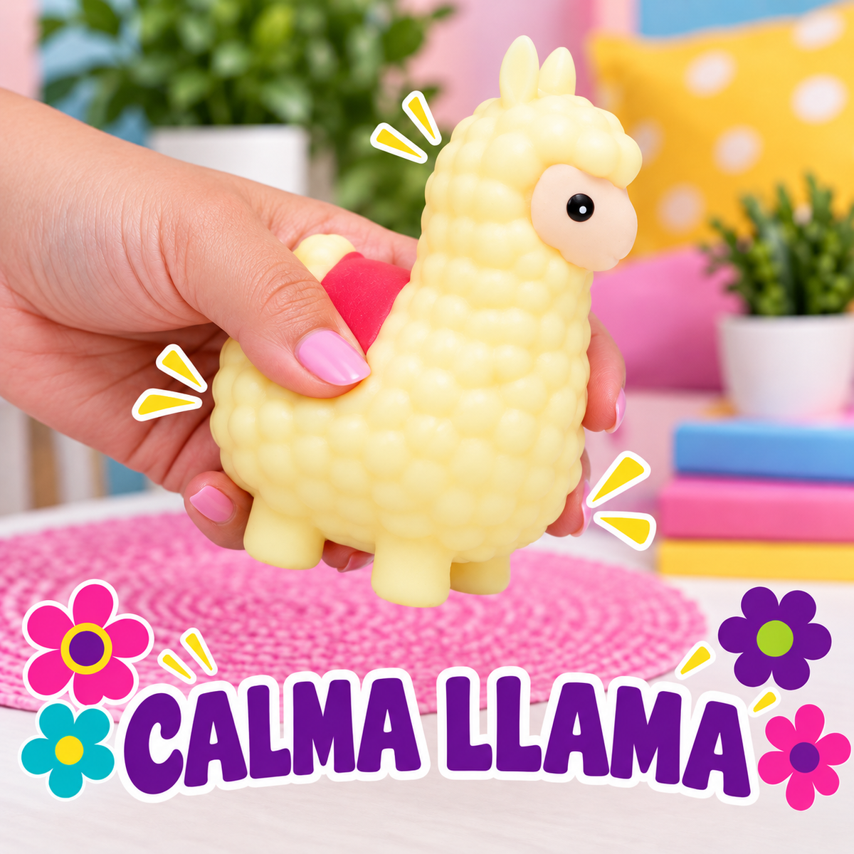 Calma Llama Stress Toy – Squishy Llama Fidget