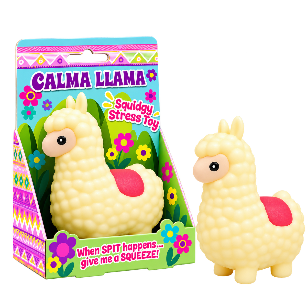 Calma Llama Stress Toy – Squishy Llama Fidget