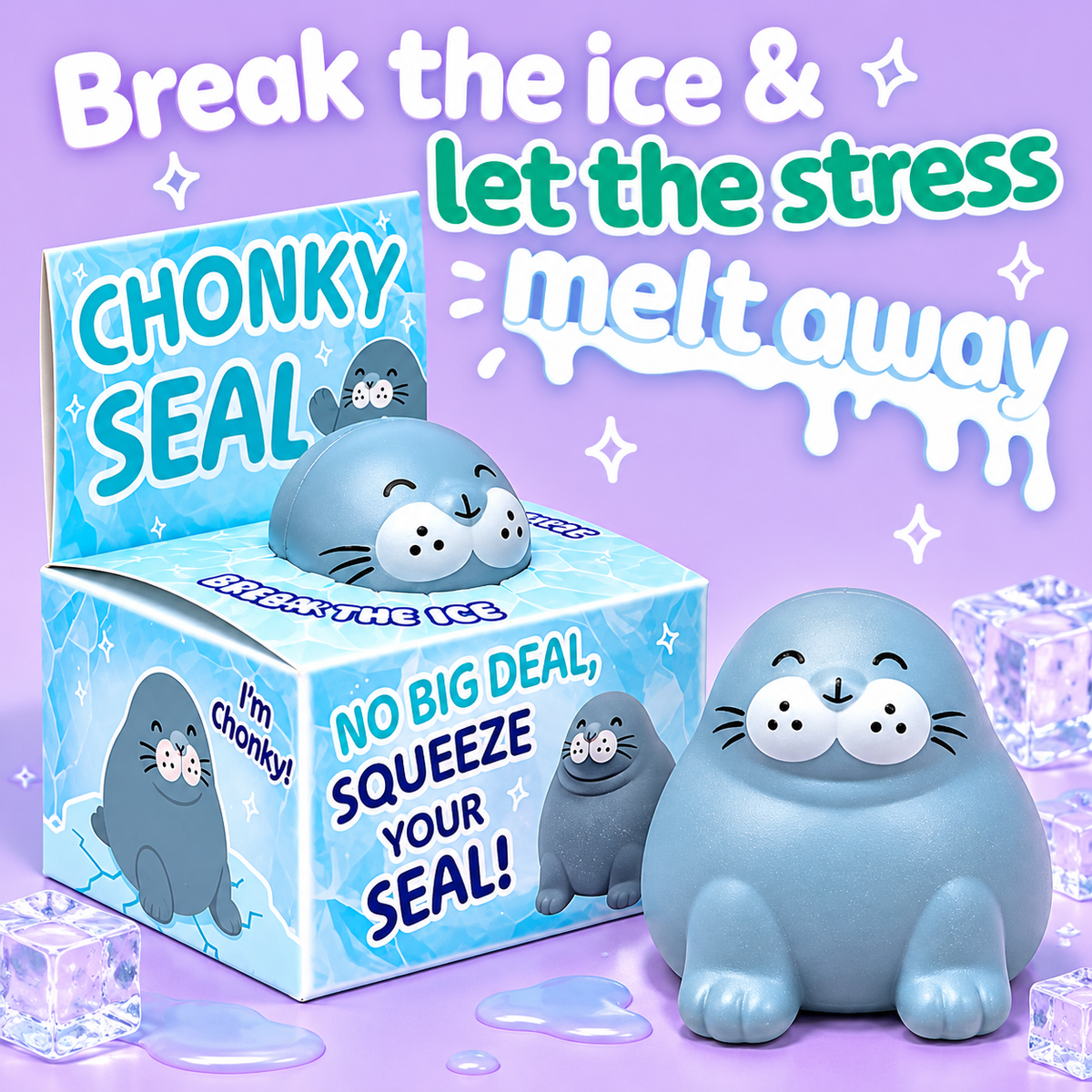 Chonky Seal Squishy – Slow Rise Stress Toy