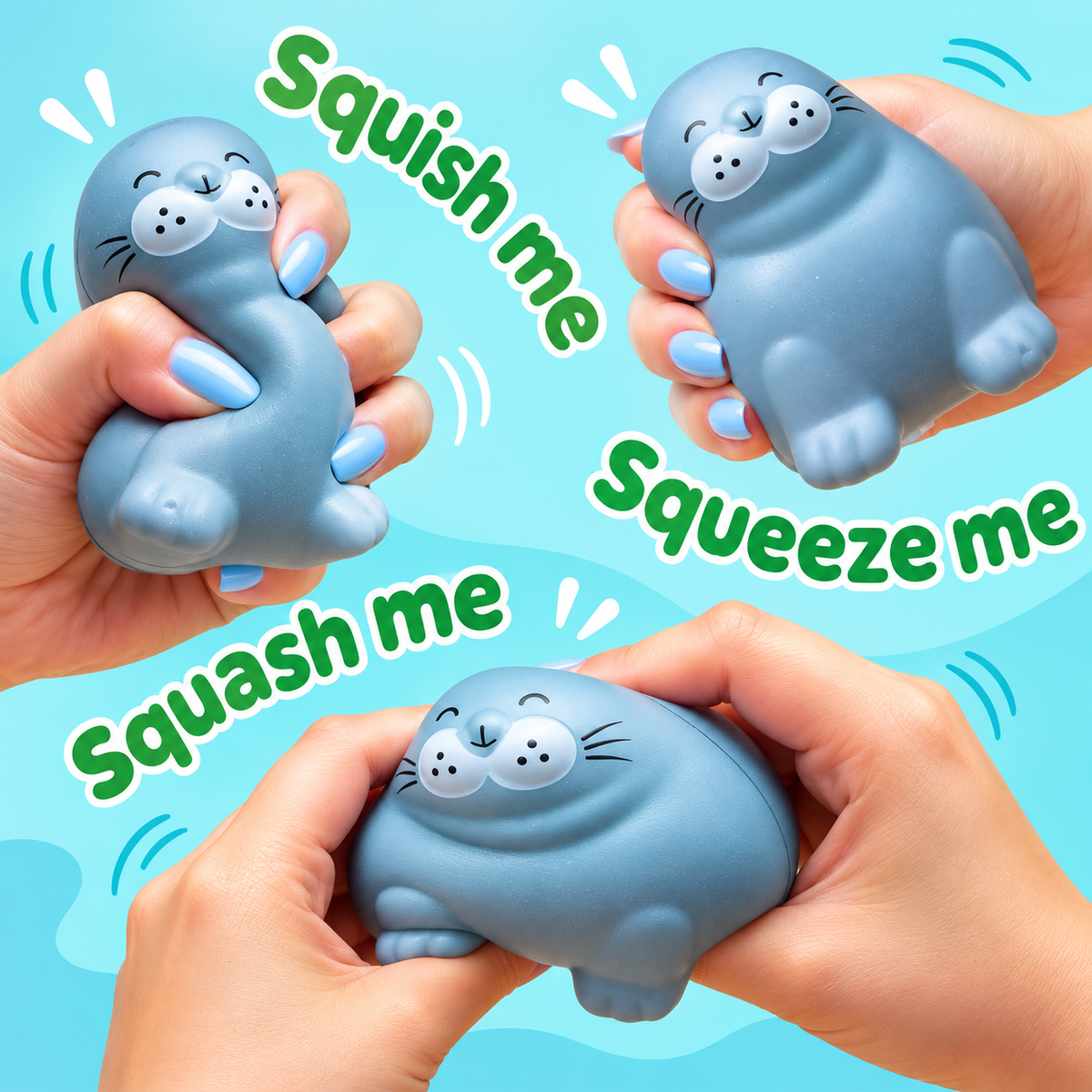 Chonky Seal Squishy – Slow Rise Stress Toy