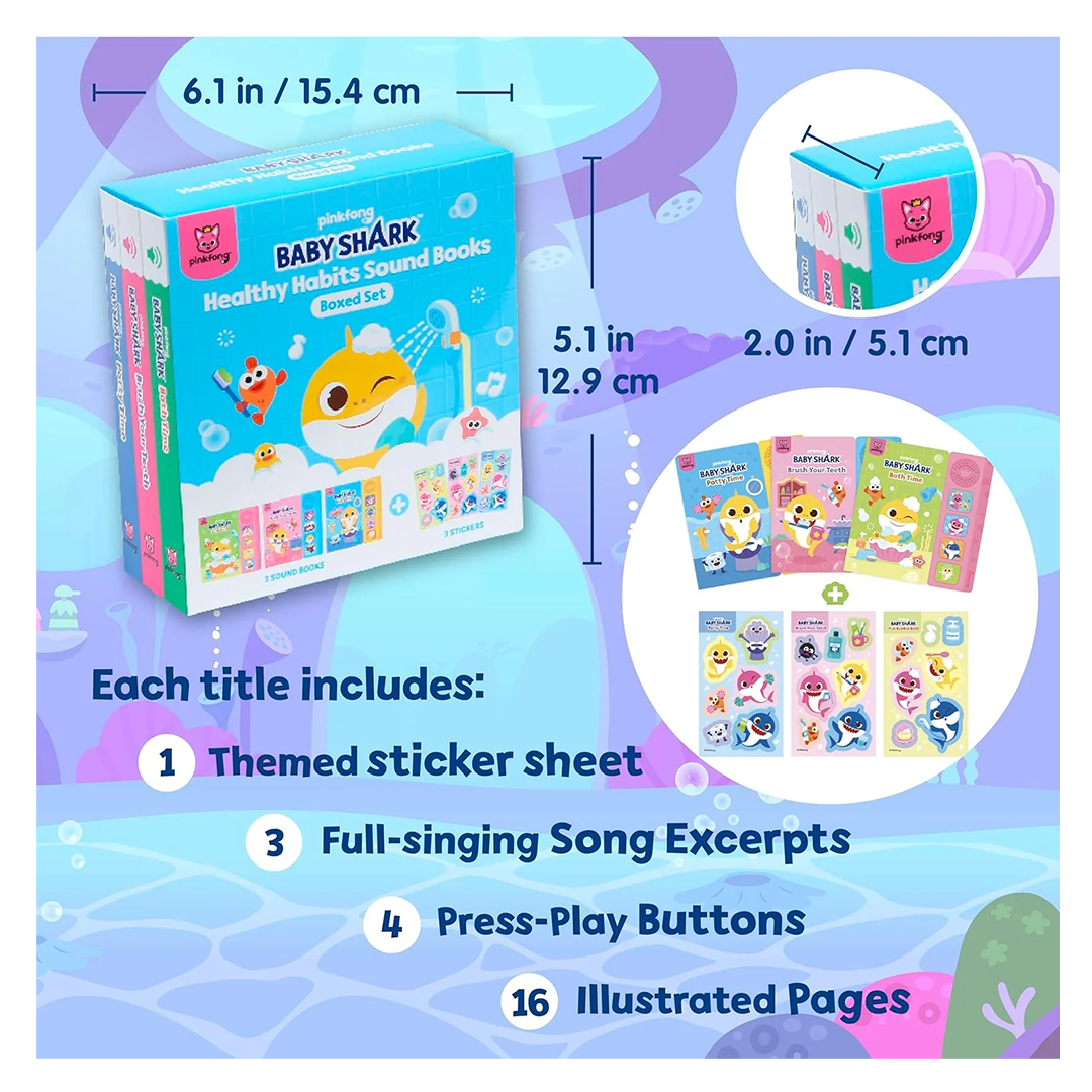 Baby Shark Healthy Habits Sound Books Boxed Set