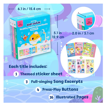 Baby Shark Healthy Habits Sound Books Boxed Set