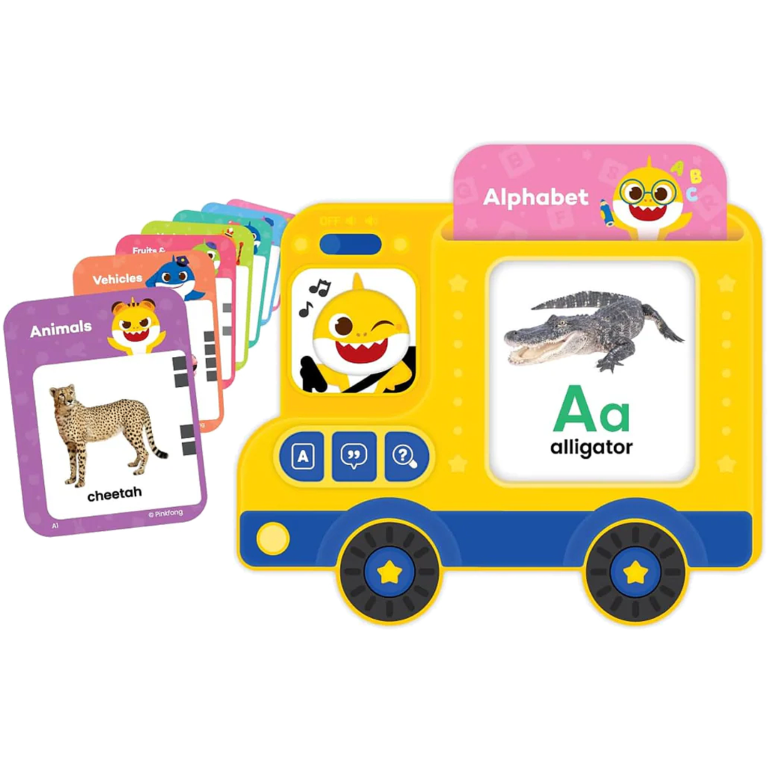 Baby Shark Flash Card Learning Bus Sound Pad Toy