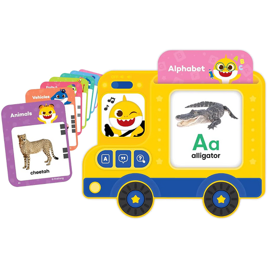 Baby Shark Flash Card Learning Bus Sound Pad Toy