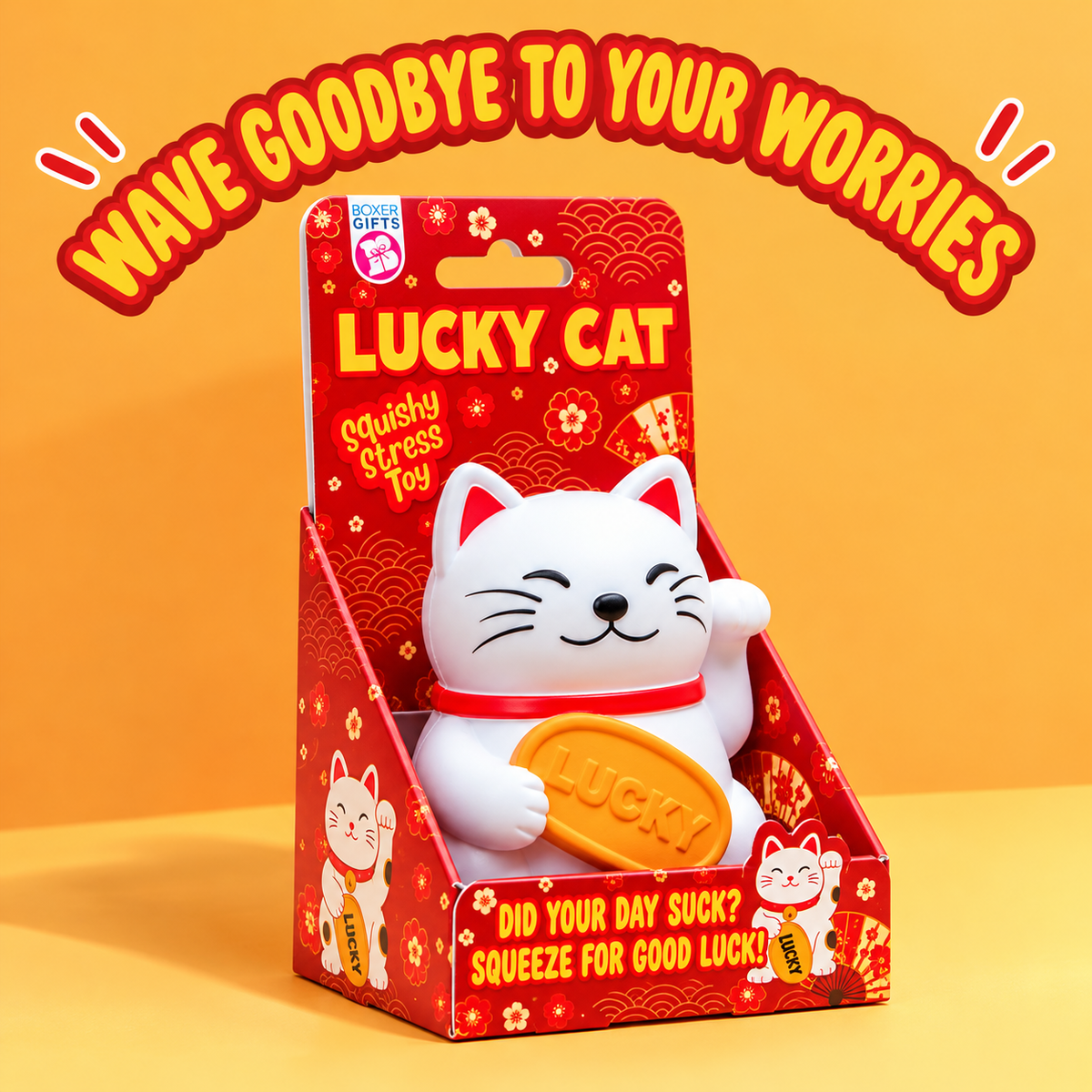 Lucky Cat Squishy – Maneki Neko Stress Toy