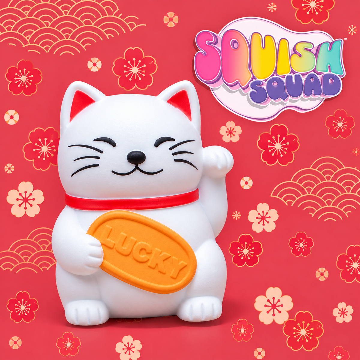 Lucky Cat Squishy – Maneki Neko Stress Toy