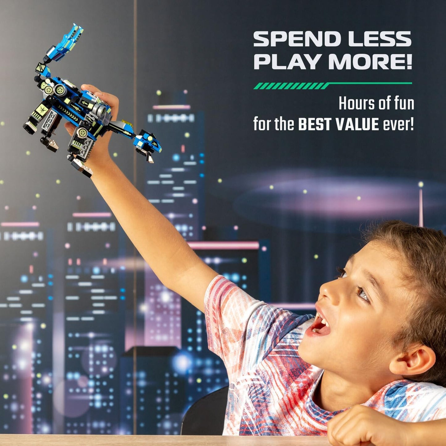 Snabglider — 3-in-1 Robot Building Set with Cannon Blasters